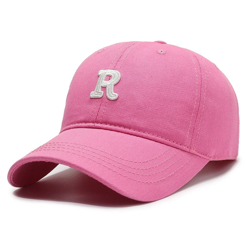 Fashion Kpop Women's Baseball Cap Cotton Letter Breathable Snapback Dad Hat Outdoor Casual Sun Golf Cap Female
