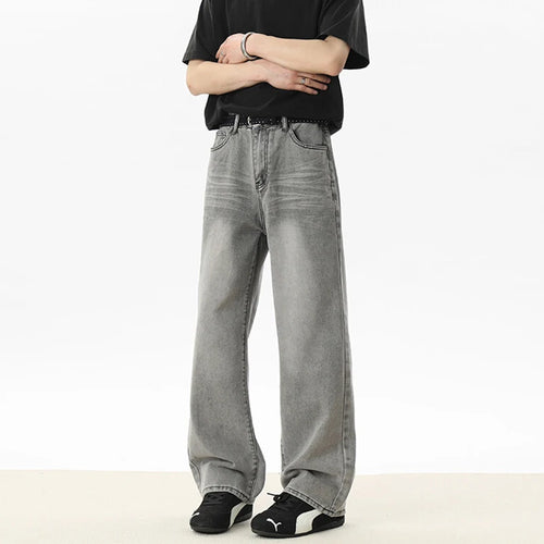 Load image into Gallery viewer, Men&#39;s Jeans Summer New High Street American Style Cat Beard Design Solid Color Simple Denim Pants Male Trousers 9W1810
