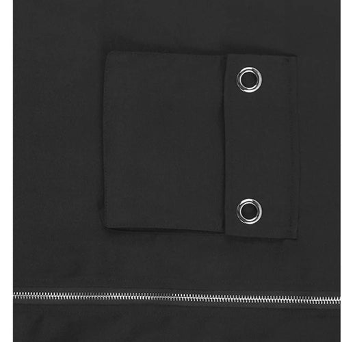 Load image into Gallery viewer, Women Black Zipper Pockets Spliced Big Size Midi Vest Dress New V-Neck Sleeveless Fashion Tide Spring Autumn 2025  1DJ1194
