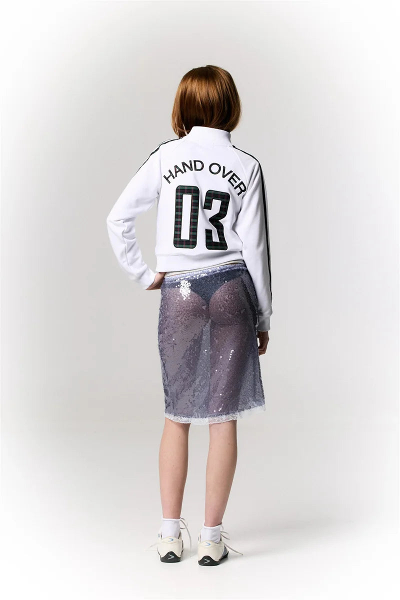 Sequin Summer Beach Sexy Skirt Women Elegant Sparkle High Waist A-line Skirts Female Pink Vacation Club Party Skirt