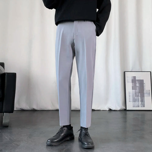 Load image into Gallery viewer, Business Casual New Men&#39;s Suit Pants Drape Pencil Bottom Straight Leg Male Trousers Korean Style Autumn Simple 2024 9C6809
