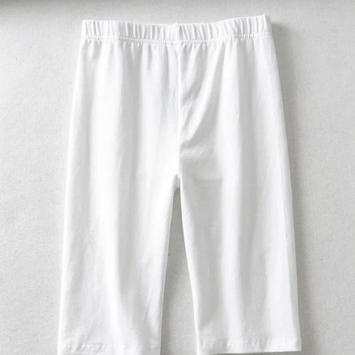 Load image into Gallery viewer, sexy women cotton high waist elastic pure color slim Knee-Length bike shorts female
