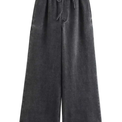 Load image into Gallery viewer, Big Size Blue Denim Shirt Wide Leg Pants Two Piece Suit New Lapel Long Sleeve Women Fashion Spring Autumn 2025 1DH6390
