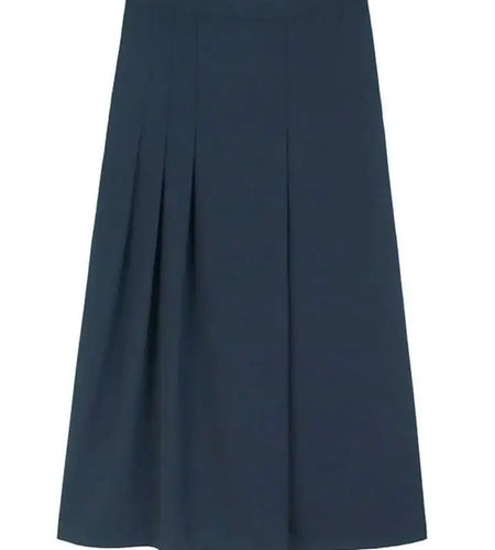 High Elastic Waist Dark Blue Pleat Elegant Long Wide Leg Pants New Trousers Women Fashion Tide Spring Autumn 2025 1DH9806