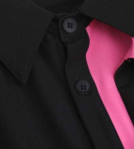 Hit Color Casual Shirt For Women Lapel Long Sleeve Patchwork Button Loose Blouse Spring Female Fashion Clothing