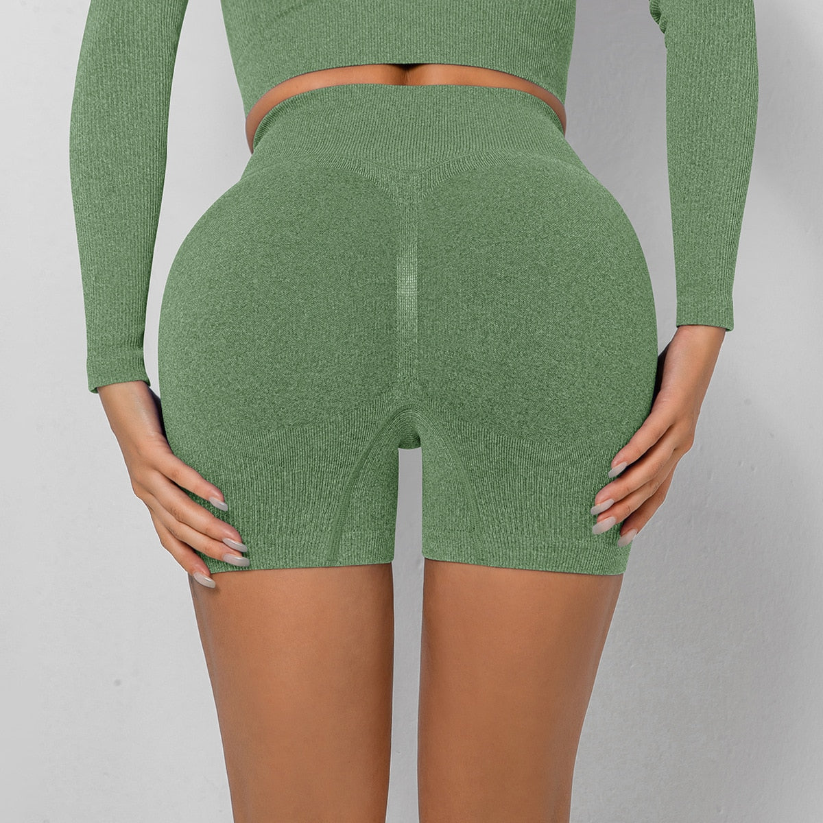 Everyday Highwaist Shorts in Apple Green V1 #6stylexclusive