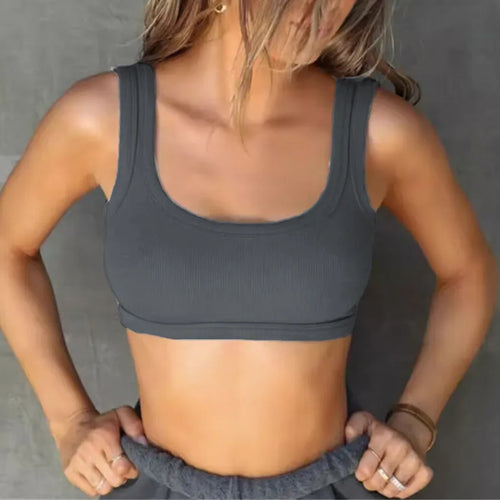 Load image into Gallery viewer, Women Ribbed Sports Bra Top Gym Push Up Fitness Workout Yoga Bra Underwear Sport Tops For Women Breathable Running Vest Gym Wear
