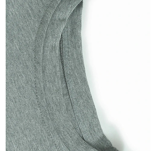 Load image into Gallery viewer, Women Gray Dot Printed Irregular Pleated Big Size T-shirt New Round Neck Short Sleeve Fashion Spring Summer 2025 1DJ1130
