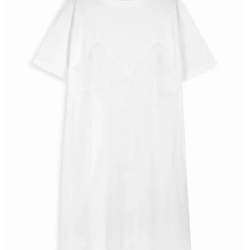 Load image into Gallery viewer, Women Gray Mesh Spliced Big Size Casual Midi Dress New Round Neck Short Sleeve Fashion Tide Spring Summer 2025 1DH9817
