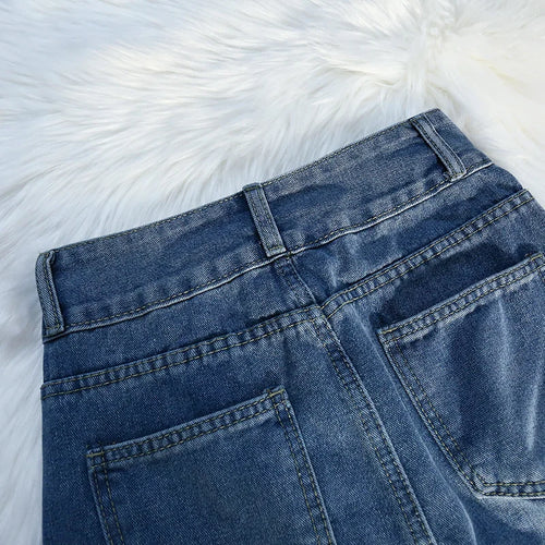 Load image into Gallery viewer, Spring Summer Women Skirts Vintage High Waist Split Jeans Skirt Y2k Long A-line Skirts Streetwear Casual
