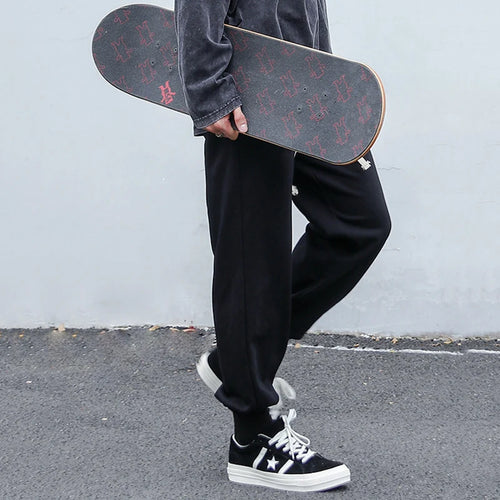 Load image into Gallery viewer, Men's Sweatpants New Casual Pants Solid Color Korean Style Fashion Elastic Waist Trendy Straight Leg Male Trousers 9W1746
