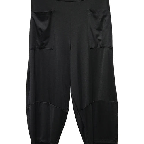 Load image into Gallery viewer, High Elastic Waist Black Pocket Brief Casual Harem Pants New Trousers Women Fashion Tide Spring Autumn 2025  1DJ1569
