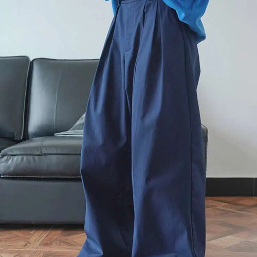 Load image into Gallery viewer, High Waist White Brief Pleated Long Wide Leg Pants New Loose Fit Trousers Women Fashion Tide Spring Autumn 2025  1DH0236
