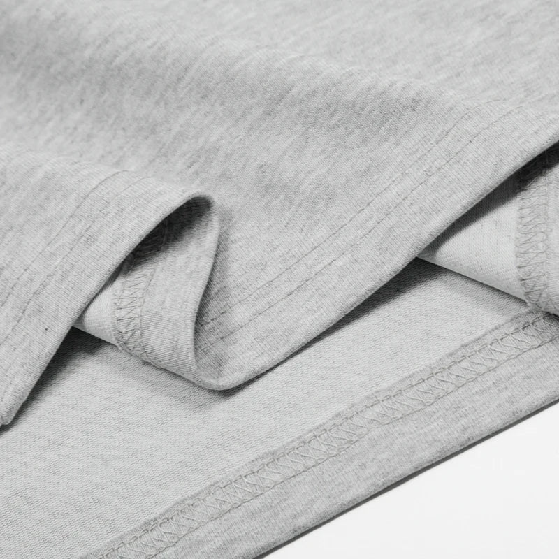 Men's T-shirts Long Sleeve New  American Style Line Zipper Trendy Solid Color Pullover Design Male Pullover Clothing 9W1762