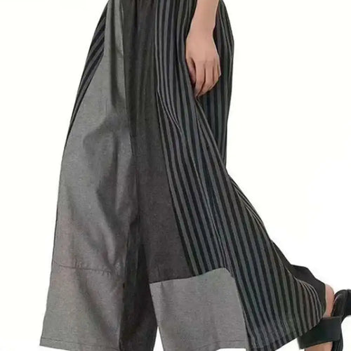 Load image into Gallery viewer, High Waist Blue Striped Denim Long Casual Wide Leg Jeans New Women Trousers Fashion Tide Spring Autumn 2025 1DJ0273
