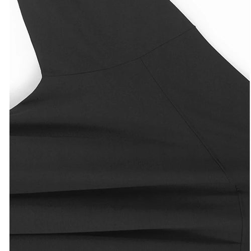 Load image into Gallery viewer, Women Black Pleated Hollow Out Big Size Elegant Mini Dress New V-Neck Long Sleeve Fashion Tide Spring Autumn 2025 1DH9549
