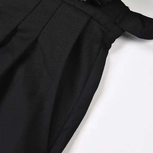 Load image into Gallery viewer, High Elastic Waist Black Irregular Long Wide Leg Pants New Loose Fit Trousers Women Fashion Spring Autumn 2025 1DF366401
