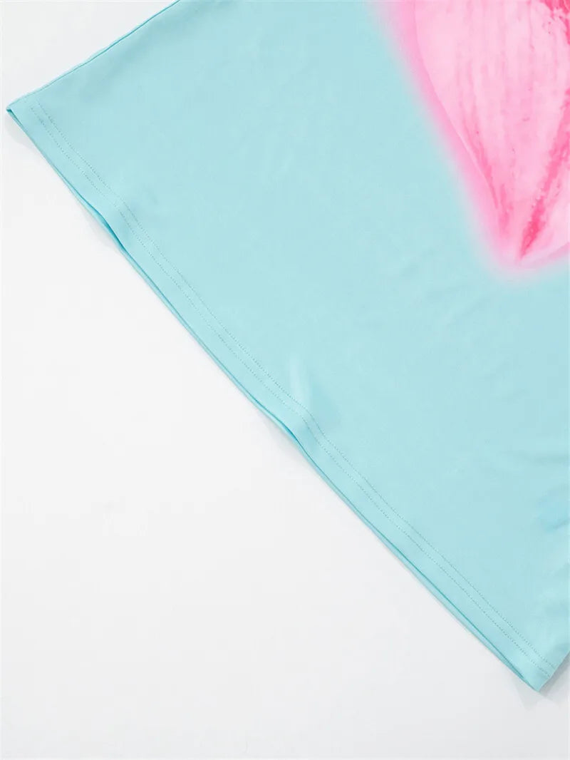 Spaghetti Strap Floral Print Sexy Mini Dress For Women Robe Fashion Elegant Sleeveless Backless Summer Beach Dress