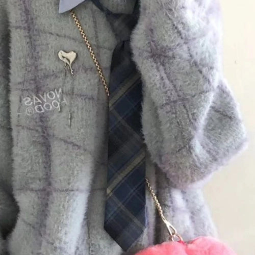 Load image into Gallery viewer, Y2k Aesthetic Autumn Patchwork Sweater Women Letter Embroidery Harajuku Knitted Pullover Streetwear Oversized Grunge Jumper
