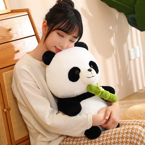 Load image into Gallery viewer, 25/35/45cm Lovely Panda Plush Toys Cute bamboo Panda Bears with bamboo Plushie Doll Stuffed Animal Toy For Kids  Best Gift
