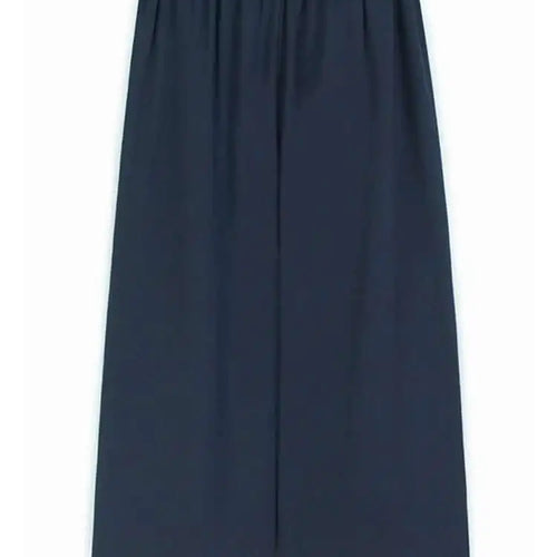 Load image into Gallery viewer, High Elastic Waist Dark Blue Pleat Elegant Long Wide Leg Pants New Trousers Women Fashion Tide Spring Autumn 2025 1DH9806
