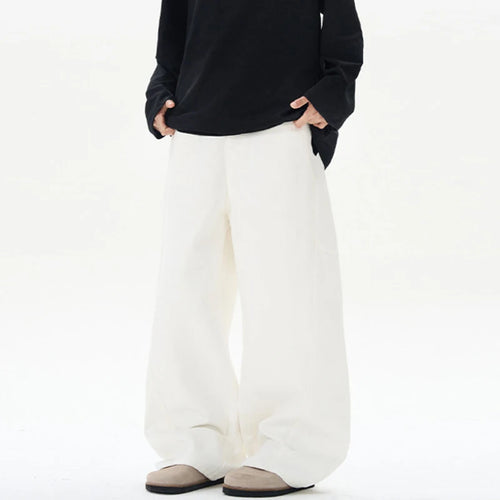 Load image into Gallery viewer, Men Jeans Straight Wide Leg Curved Knife Design Splicing Gradient Color Trendy New High Street Summer Male Clothing 9W2026
