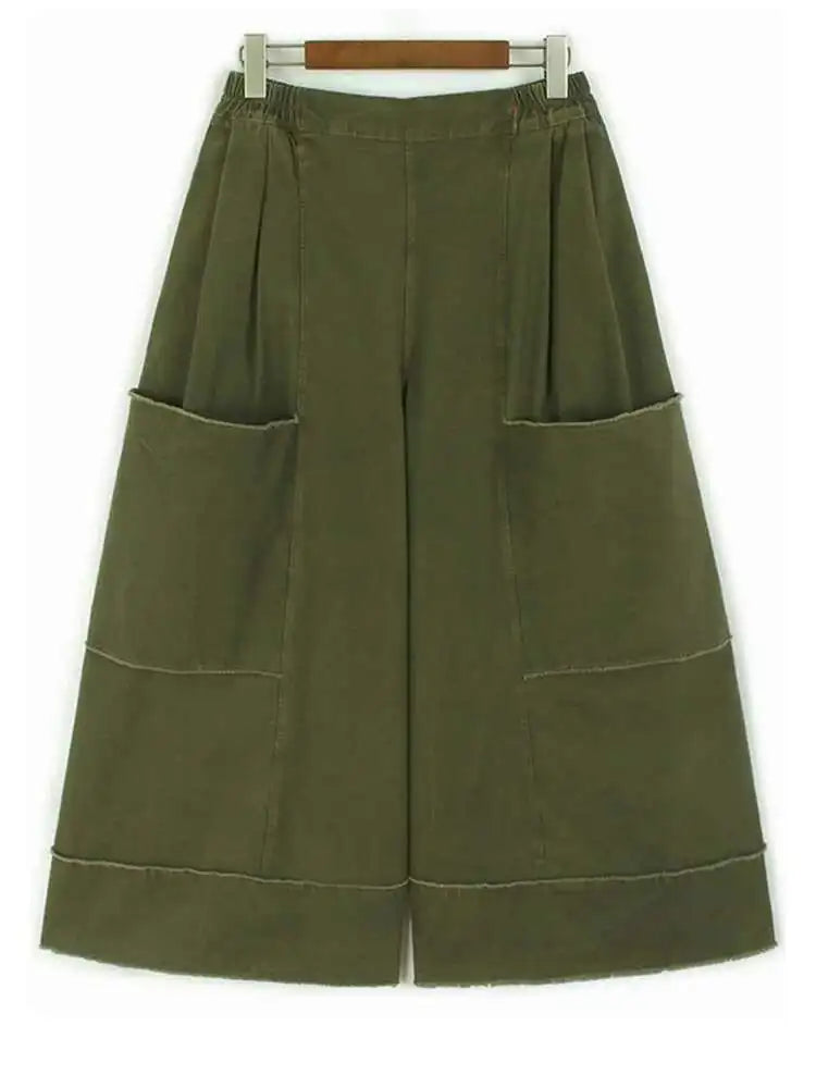 High Waist Black Pockets Burr Fold Vintage Wide Leg Jeans New Women Trousers Fashion Tide Spring Autumn 2025 1DH9666