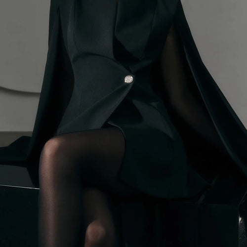 Load image into Gallery viewer, Solid Slimming Spliced Button Minimalist Jackets for Women V Neck Long Sleeves Temperament Jacket Female Clothing
