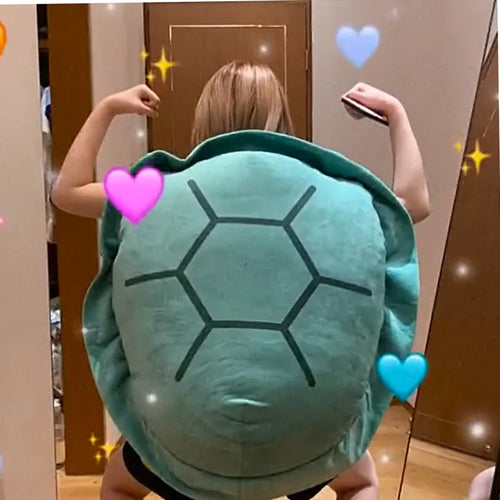 Load image into Gallery viewer, 100CM Funny Big Turtle Shell Plush Toy Adult Can Wear Sleeping Bag Stuffed Soft Pillow Cushion Creative Gifts For Friends Kids
