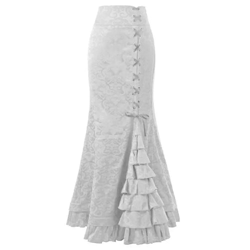 Load image into Gallery viewer, Hit Color Spliced Lace Up Skirts for Women High Waist Temperament Skirt Female Fashion Style New
