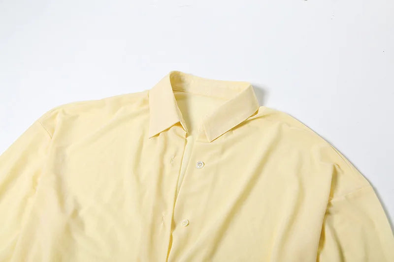 Sexy Long Sleeve Turn-down Colla Bag Hip Strap Shirt Dress For Women See Through Patchwork High Waist Dress Streetwear