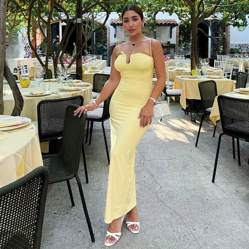 Load image into Gallery viewer, Off-shoulder Strapless Sexy Maxi Dress For Women Solid Sleeveless Backless Bodycon Club Party Sexy Long Dress Elegant
