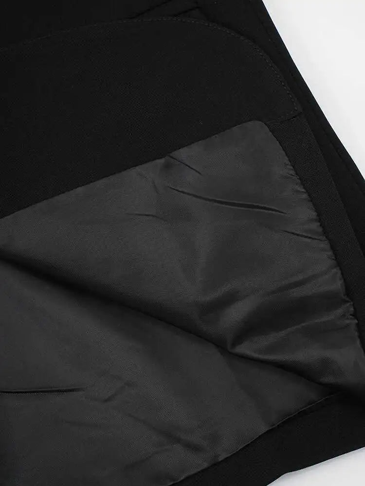 Women Black Sequins Flower Big Size Elegant Blazer New Lapel Long Sleeve Jacket Fashion Tide Spring Autumn 2025 CPG2430