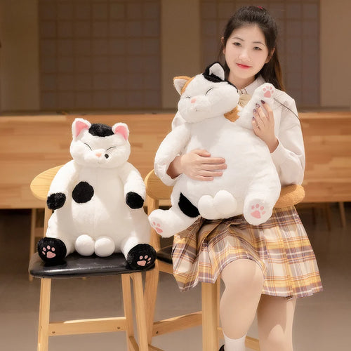 Load image into Gallery viewer, New Arrive 35/45cm Japanese Kawaii Soft Plush Cat Toys Stuffed Animal Dolls Kids Gift Lovely Fat Cats Pillow Home Decoration
