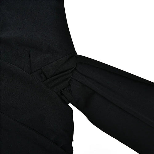 Load image into Gallery viewer, Turtleneck Sleeveless Sexy Mini Dress For Women Fashion Irregular Ruched Tank Dress Femme Elegant Club Party Dress
