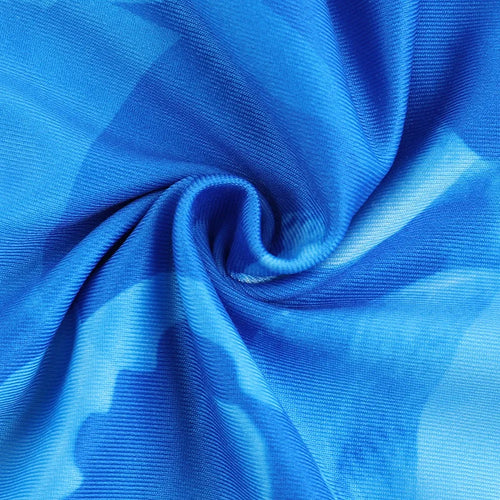 Load image into Gallery viewer, Blue Floral Print Sexy Maxi Dress For Women Gown Autumn New Square Collar Long Sleeve Lace-up Sexy Long Dress Elegant
