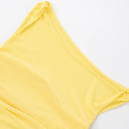 Load image into Gallery viewer, Diagonal Collar Backless Sexy Maxi Dress Women Gown Summer New Sleeveless Sheer Mesh Hollow Out Elegant Long Dress
