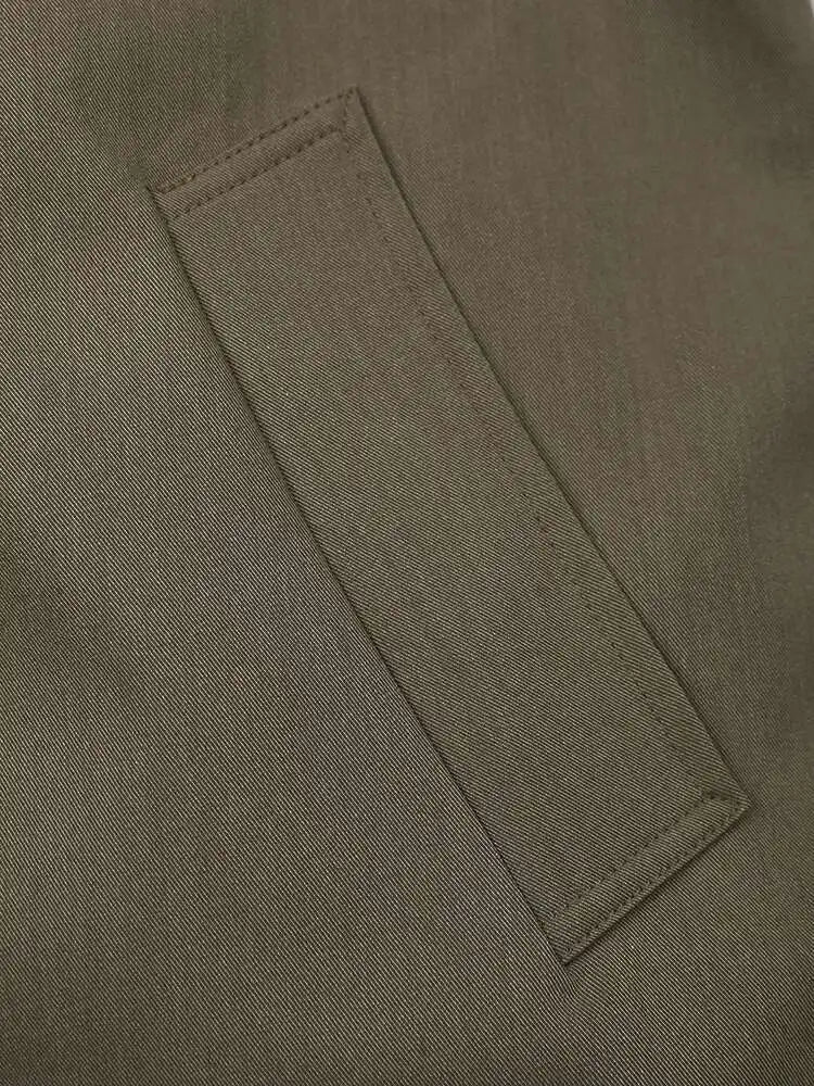 Women Brown Belted Big Size Casual Trench New Lapel Long Sleeve Windbreaker Fashion Tide Spring Autumn 2025 CPG1176