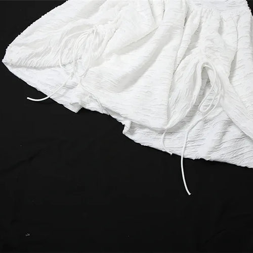 Load image into Gallery viewer, Sexy Off-shoulder Sleeveless Pleated A-line Mini Dress For Women Patchwork Slim Fit Summer Robe High Waist Party Dress
