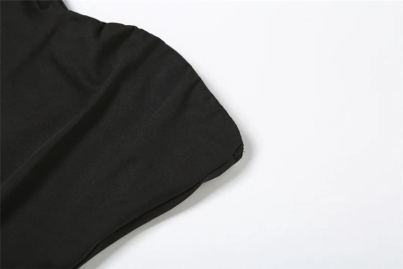 Patchwork Off-shoulder Sexy Maxi Dress For Women Contrasting Color Strapless Sleeveless Backless Lace-up Sexy Dress