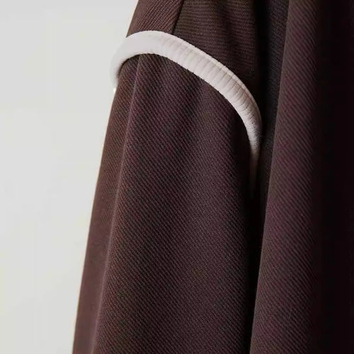 Load image into Gallery viewer, Autumn Fashion Women Brown Patchwork Short Jacket Korean Long Sleeve Zipper Coat Loose Casual Holiday Tops Popular Streetwear
