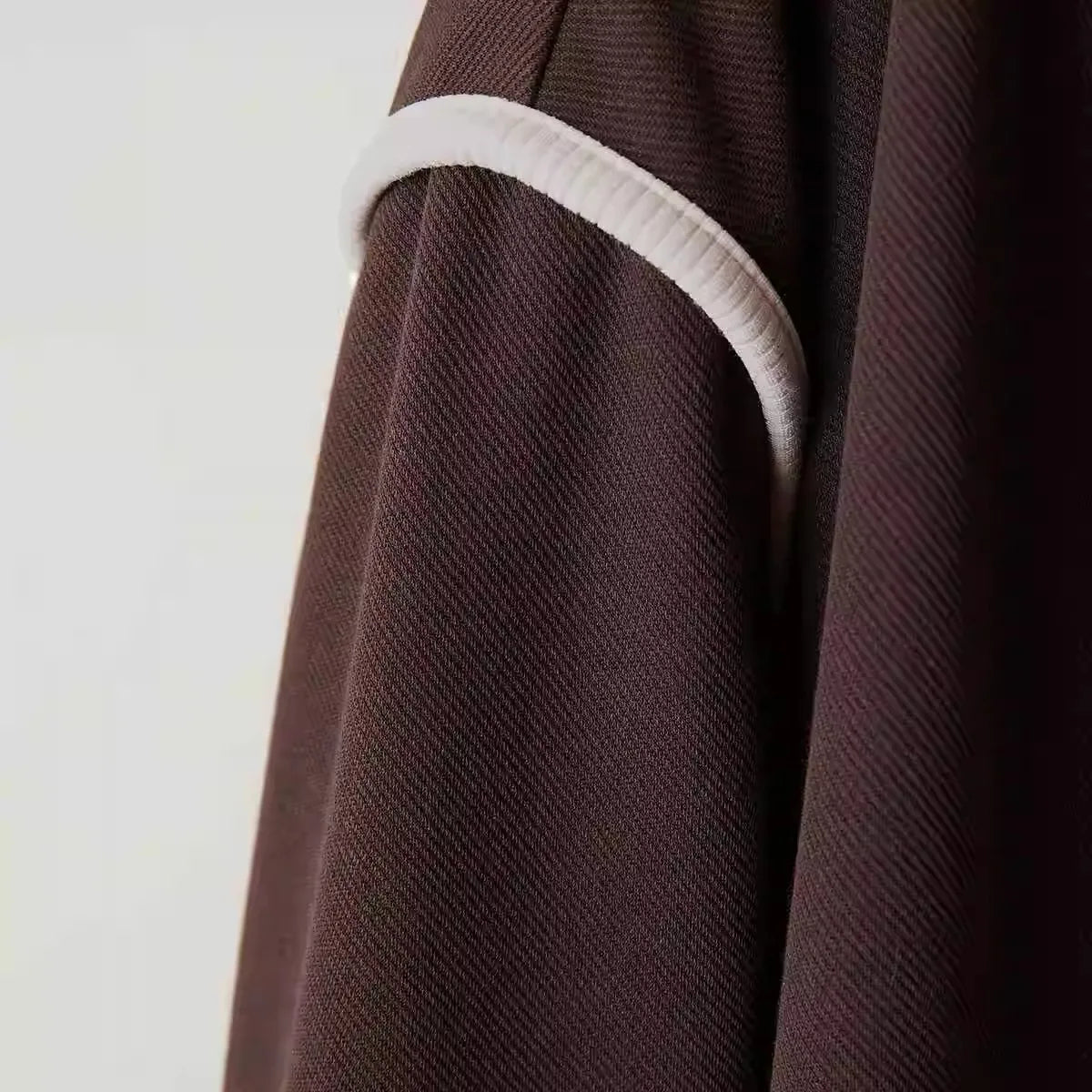 Autumn Fashion Women Brown Patchwork Short Jacket Korean Long Sleeve Zipper Coat Loose Casual Holiday Tops Popular Streetwear