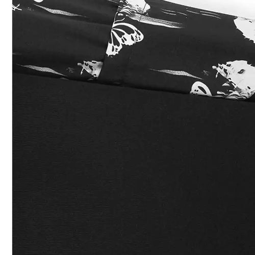 Load image into Gallery viewer, Women Black Knitting Pattern Printed Big Size Midi Dress New V-Neck Long Sleeve Fashion Tide Spring Autumn 2025 1DH7690
