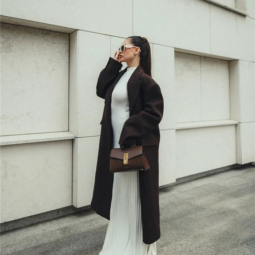 Load image into Gallery viewer, Half High Collar Sleeveless Knit Maxi Dress For Women Fashion Solid Bodycon Sexy Pleated Long Knitted Sweater Dress
