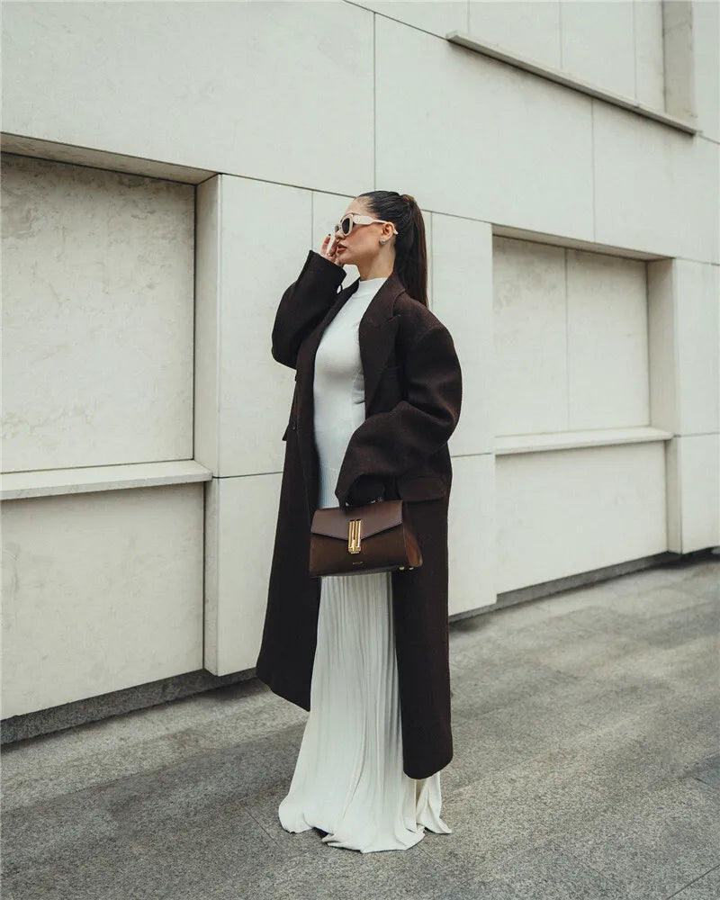 Half High Collar Sleeveless Knit Maxi Dress For Women Fashion Solid Bodycon Sexy Pleated Long Knitted Sweater Dress