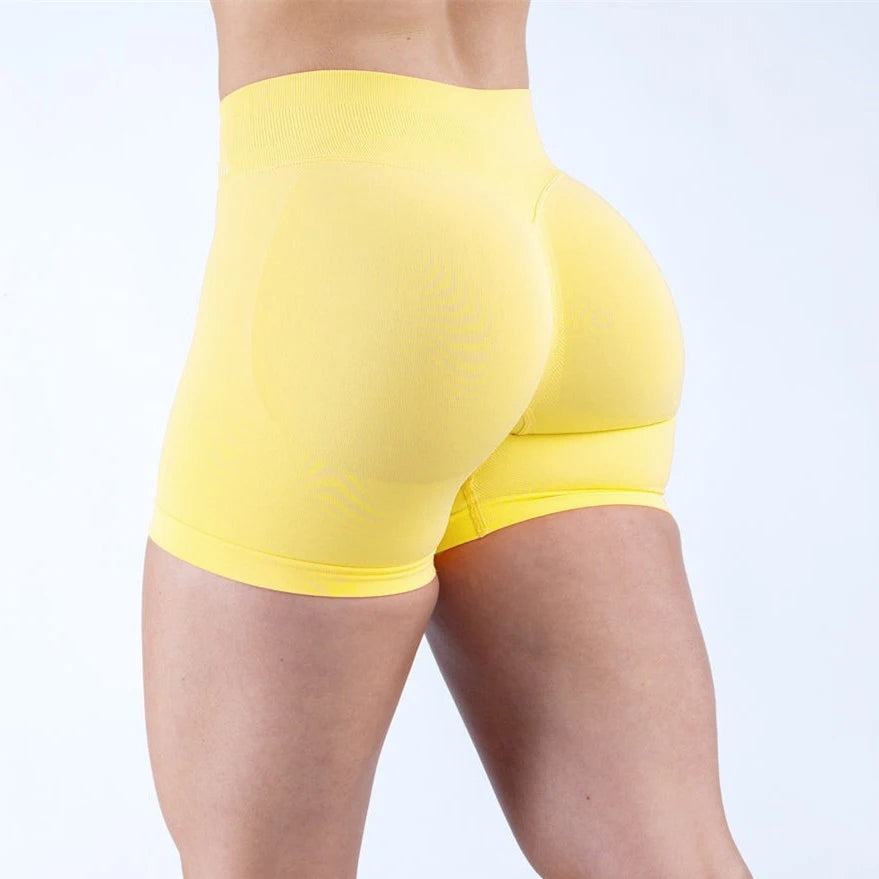 Impact Gym Shorts Woman High Support Fitness Sports Biker Short Workout Scrunch Butt Yoga Seamless Leggings Running Skipping