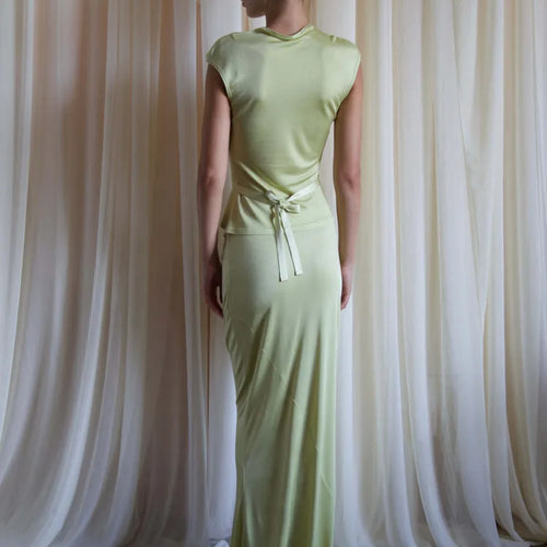 Load image into Gallery viewer, Elegant Sleeveless Round Neck Slim Fit Top And Skirt Set For Women's Fashion Autumn Winter New 2025 Party Two-piece Set
