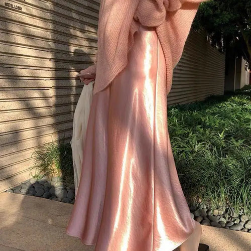 Load image into Gallery viewer, Spring Summer French Vintage Solid Elegant Sexy Club Long Skirts Women Slim Vacation Wrap Hip Fishtail Half Skirt 2025 Popular
