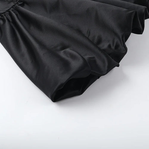 Load image into Gallery viewer, Turtleneck Sheer Long Sleeve Sexy Mini Dress For Women Black See Through High Waist A-line Club Party Dress Elegant
