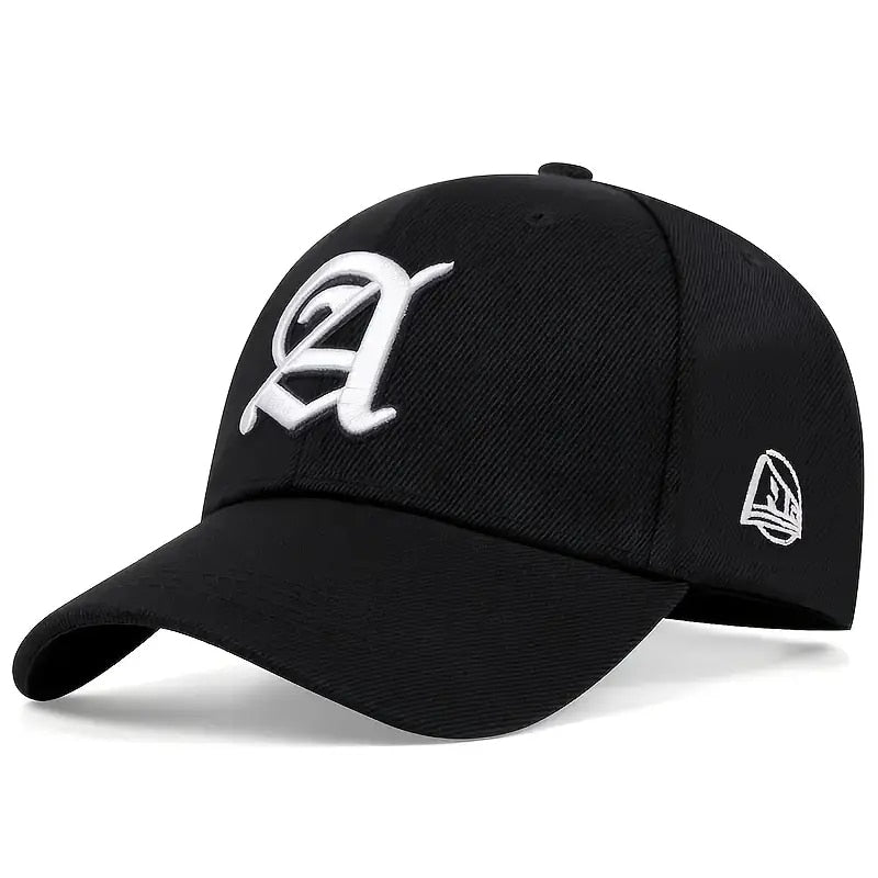 Gothic Letter A Black Cap Man Luxury Brand Outdoor Sport Baseball Caps for Men Hat Baseball Hats